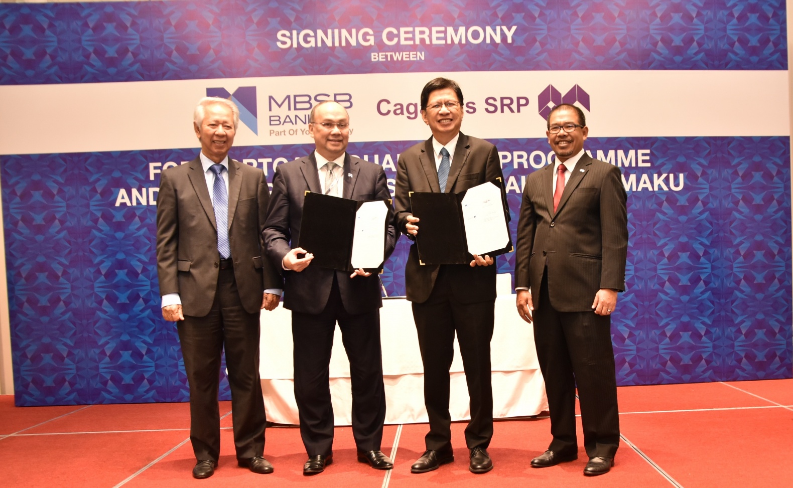 Signing Ceremony Between MBSB Bank Berhad and Cagamas SRP Berhad